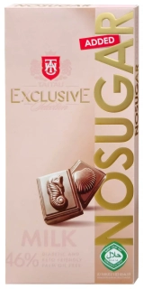 Čokoláda TAITAU EXCLUSIVE 100 g NO SUGAR mléčná 46 %