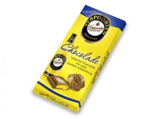 Originální mléčná čokoláda VERPOORTEN 100 g - s pravým vaječným likérem