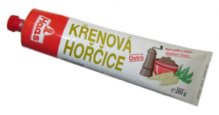 HAAS Speciální křenová hořčice ostrá, v tubě 200 g