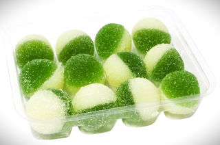 Želé FRUIT BALL 245 g kouličky duo vodní meloun