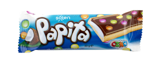 Sušenka PAPITA 33 g s čokoloádovým dražé- kokosová