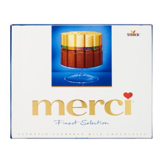 Bonboniéra MERCI 250 g mléčná