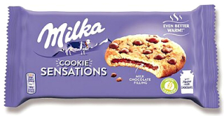 Milka Cookie Sensations 156 g sušenky s náplní z mléčné čokolády