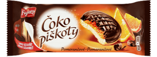 Figaro ČOKO piškoty 147 g POMERANČ