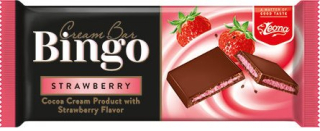 BINGO čokoláda 90g s JAHODOVOU náplní