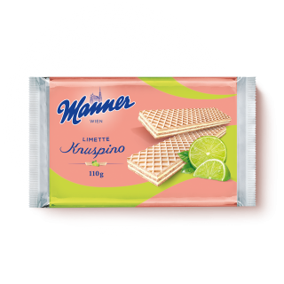 Rakouské oplatky MANNER Knuspino 110 g - LIMETKA
