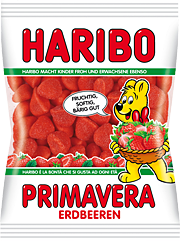 Želé HARIBO 90g PRIMAVERA ERDBEEREN jahůdky