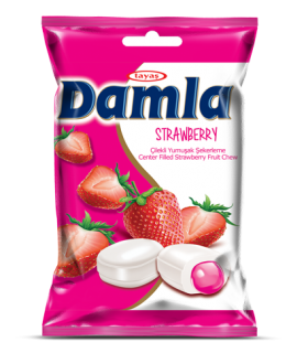 DAMLA ovocné karamely 90g jahoda