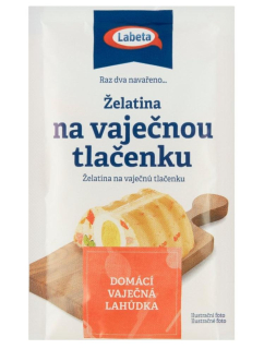 Želatina LABETA na vaječnou tlačenku  20g ČIRÁ  výprodej  MDT: 5/25