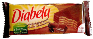 Oplatka s fruktózou DIABETA 32 g čokoládová