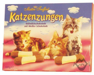 Čokoládové kočičí jazýčky 100 g Duo