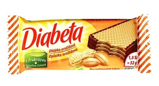 Oplatka s fruktózou DIABETA 32 g arašídová