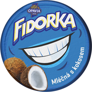 Oplatka Fidorka 30g mléčná s kokosem