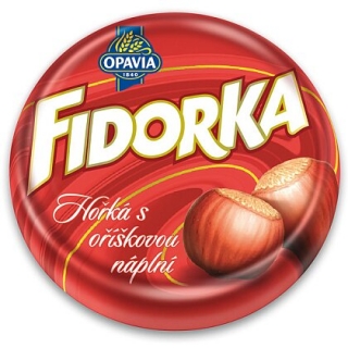 Oplatka Fidorka 30g hořká s oříškovou náplní