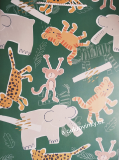 Dárková taška papírová velká 42 x 31 cm ZOO Afrika