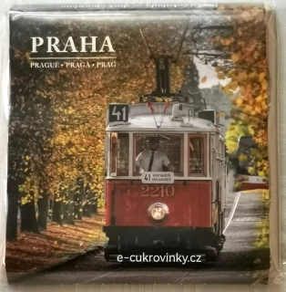 Čokoláda PRAHA / PRAGUE 85 g - historická tramvaj - hořká