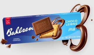 Sušenky s plátkem čokolády BAHLSEN 125 g - mléčné