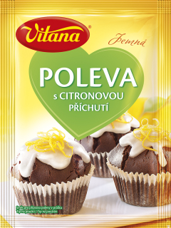 Jemná poleva s CITRÓNOVOU příchutí Vitana 100 g VÝPRODEJ  MDT: 7/24