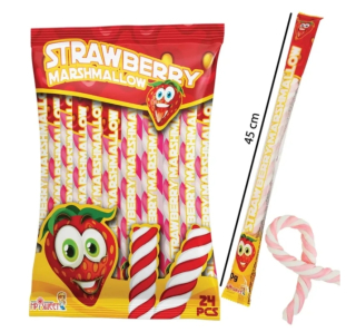 Želé marshmallow LONG TWIST 20 g - jahoda - VÝPRODEJ !!! DMT: 12/2025