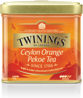 Sypaný čaj Twinings - Ceylon Orange Pekoe Tea 100 g - kovová dózička - VÝPRODEJ !!! DMT: 12/2023