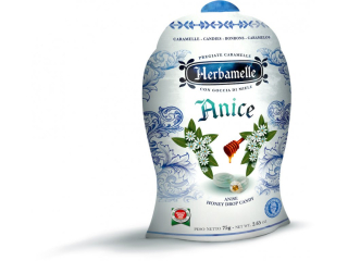 Bylinné bonbóny HERBAMELLE 75 g - MED & ANÝZ