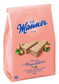 Oplatky MANNER 400 g original - oříškové - velké balení