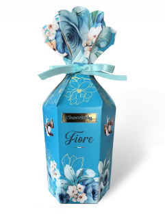 Bonboniéra CHOCOLADY 130 g FIORE - MODRÁ