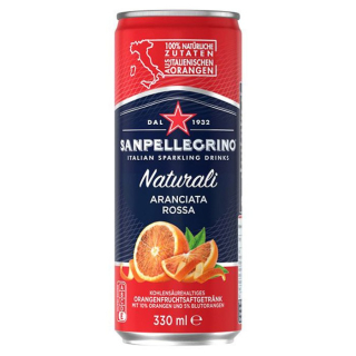 SANPELLEGRINO italská sycená voda 0,33 l - červený pomeranč