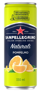 SAN PELLEGRINO italská sycená voda 0,33 l - grapefruit
