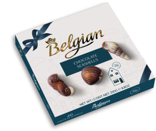 Bonboniéra THE BELGIAN 250 g Mořské plody MLÉČNÉ