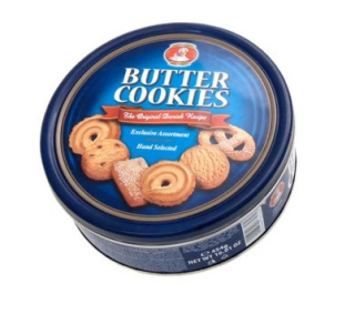 Máslové sušenky 454 g BUTTER COOKIES - v kovové dóze