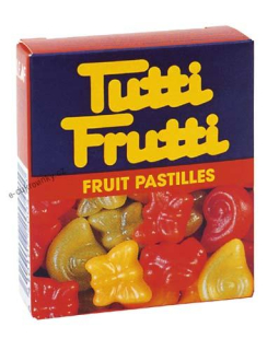 Želé bonbónky TUTTI FRUTTI 15 g v krabičce - ORIGINAL
