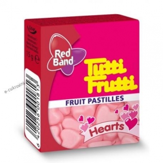 Želé bonbónky TUTTI FRUTTI 15 g v krabičce - SRDÍČKA