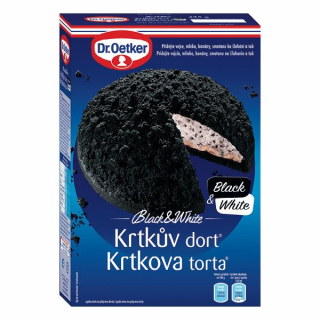 Krtkův dort Dr.Oetker 435 g - BLACK & WHITE - ČERNÝ