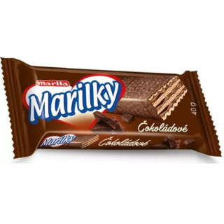 Oplatky MARILKY 40 g v polevě - ČOKOLÁDOVÉ