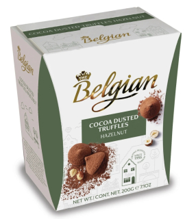 Bonboniéra THE BELGIAN 200 g OŘÍŠKOVÉ truffes