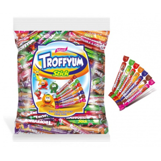 Ovocné karamely - tyčky TROFFYUM STICKS 1 kg MIX - sáček