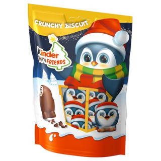 Mini čokoládky KINDER FRIENDS 122 g - mléčné / crunchy - VÝPRODEJ !!! DMT: 4/2025 