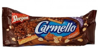 Sušenky CARMELLO CLASSIC 140 g s karamelem a čokoládou, sušeným ovocem a ořechy