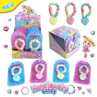 Náramek HAND JEWELRY z komprimátu 10 g - se srdíčkem - balení 24 ks