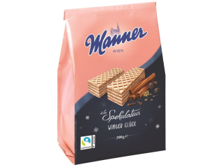 Oplatky Manner 185 g křupavé s příchutí mandlí a karamelu