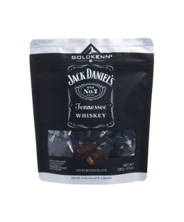 Pralinky GOLDKENN 128 g z hořké čokolády s JACK DANIEL'S whisky