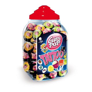 Lízátko GUM POP 18 g TATTOO