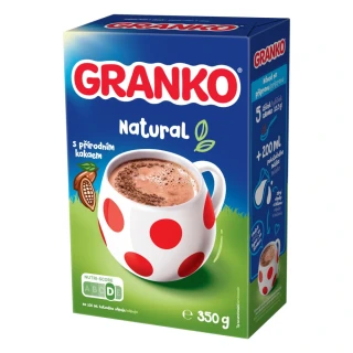 Nápoj v prášku GRANKO 350 g - s přírodním kakaem - VÝPRODEJ !!! DMT: 9/2024