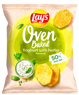 Brambůrky LAY'S - OVEN 55 g Yoghurt & herbs