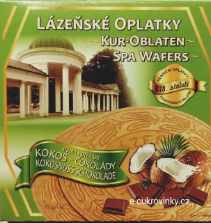 Lázeňské oplatky 175 g - KOKOS & ČOKOLÁDA