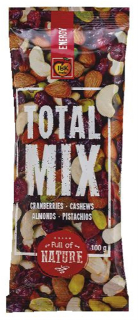 Směs oříšků TOTAL MIX 100 g Energy - kešu, brusinky, mandle natural, pistácie