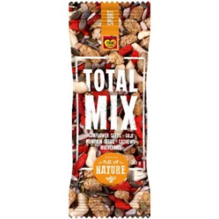 Směs oříšků TOTAL MIX 80 g SPORT - kešu, slunečnice, dýně natural, goji berries, moruše
