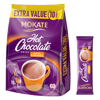 MOKATE Horká čokoláda 18 x 10 g SLANÝ KARAMEL