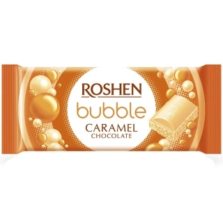 Čokoláda ROSHEN 80 g BUBBLE BÍLÁ KARAMELOVÁ